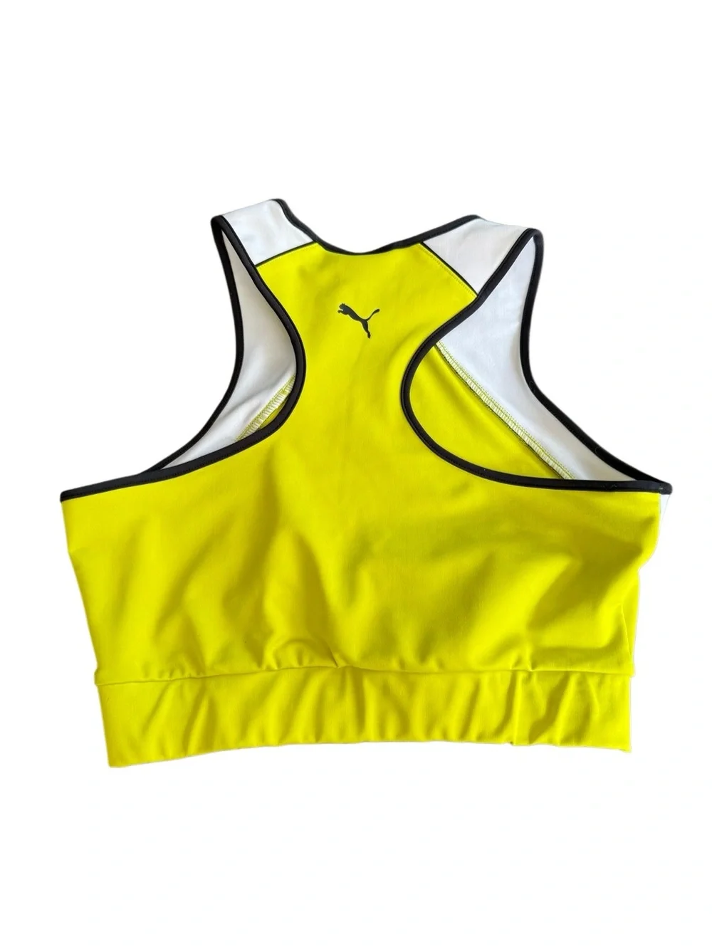 Puma Sports Bra Neon Green Bra Long Line Medium